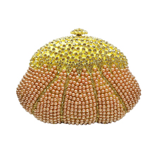 Stylish Golden Crystal Evening Bag Art of Mosaic diamond package fashion party shiny handbag Silver bride wedding purse 88289 2024 - buy cheap
