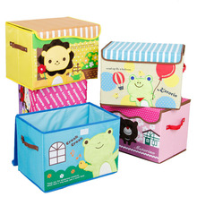 Caja de almacenamiento de juguetes de dibujos animados, funda de almacenamiento de tela oxford plegable impermeable 2024 - compra barato