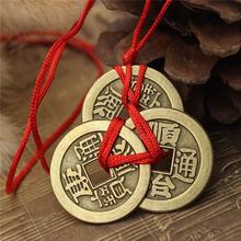 Chinese Lucky Coins Ancient Good Luck Feng Shui Pendant Fortune Money Ladies Necklace Gift Jewellry Colares Copper coin pendant 2024 - buy cheap