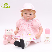 55cm real Hot sale cheap dollar realistic adora 22inch Lifelike newborn Baby Bonecas Bebe handmade bedtime girl play house dolls 2024 - buy cheap