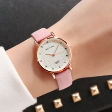 Женские часы в простом стиле от ведущего бренда, роскошные женские часы с бриллиантами, женские часы, кожаные кварцевые часы, relogio feminino 2024 - купить недорого