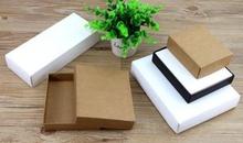10pcs/lot Large white paper gift box big size kraft cardboard boxes large size white paper box for T shirt 2024 - buy cheap