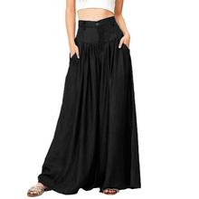 #4 2021 NEW Fashion Women Soft Pantalon Wide Legs Long Pants Casual High Waist Trousers Plus Size 2024 - buy cheap