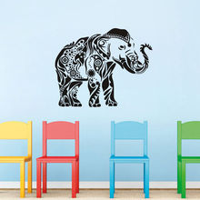 Pegatina para pared con patrón de elefante indio Ganesha, calcomanías de vinilo para decoración de pared del hogar, papel tapiz artístico extraíble, Y-509, Envío Gratis 2024 - compra barato
