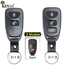 Keyecu para hyundai tucson accent elantra sonata 2 + 1/3 + 1 3 4 botões de substituição da chave remota do carro capa fob 2024 - compre barato