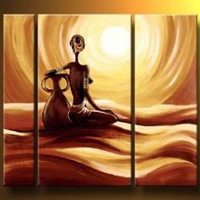 Ручная роспись маслом женщина на Пустыне-Современная картина маслом на холсте искусство настенный Декор-пейзаж картина маслом настенное искусство 2024 - купить недорого
