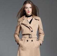 Женское Свободное пальто с длинным рукавом, в британском стиле 2024 - купить недорого
