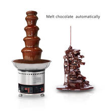 5 Tiers Chocolate Fountain 220V Party Hotel Commercial Chocolate Waterfall Chocolate Fountain 2024 - buy cheap
