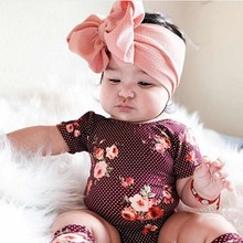 Big Bowknot Baby Headbands Knotted Infant Headwraps Girls Turban Baby Bows 2024 - buy cheap