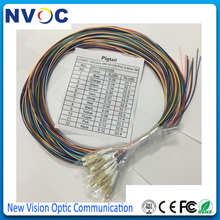12 núcleos lc upc 2m om3 mm 50/125um lc/upc fibra ótica pigtail, multi modo 12 colorido fibra ótica lc/cabo de ligação 2024 - compre barato