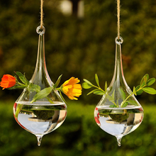 Прозрачный в форме капли воды форма стеклянная подвесная Ваза Бутылка Террариум гидропонный контейнер растительный цветок DIY настольный Свадебный садовый декор 2024 - купить недорого