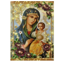 Full Square round Drill 5D DIY Diamond Painting religion Diamond Embroidery Cross Stitch set Rhinestone Mosaic Painting Decor 2024 - buy cheap