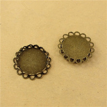 18MM Round Cabochon Base Antique Bronze Plated vintage Style Zinc Alloy Pendant Settings For Jewelry Making 2024 - buy cheap