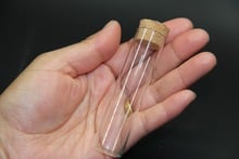 100pcs/lot 22*70mm 18ml Glass Vials Jars Container Test Tube With Cork Stopper Empty Glass Transparent Clear Bottles Home Decor 2024 - buy cheap