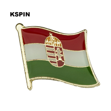 Pin de solapa con bandera de Hungría, insignias para ropa de calle, parches, Rozety Papierowe Icon, mochila, KS-0195 2024 - compra barato