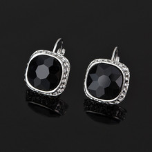 Pendientes de cristal brillante para mujer, aretes de joyería, accesorios de moda elegantes, pendientes dicroicos de color auténtico, # E330 2024 - compra barato