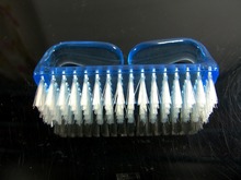 1x escova para limpeza de cutícula, ferramenta para limpeza e cuidados com a unha, arte em unha, manicure e pedicure 2024 - compre barato