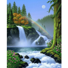 River waterfall diamond Embroidery diy diamond painting mosaic diamant painting 3d cross stitch pictures H586 2024 - buy cheap