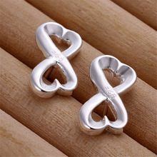 Cross for women wedding silver color stud earrings hot selling fashion jewelry Valentine's Day gifts free shipping E049 2024 - buy cheap