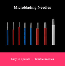 10pcs Tattoo Needles 3rl 5rl 7rl Semi Permanent Makeup Supplies Disposable Microblading Blade/Fog Needle for Eyebrow Lip Tools 2024 - buy cheap