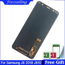 AAA+ SUPER AMOLED J810 LCD For Samsung Galaxy J8 2018 J810 Display J810FN SM-J810 Lcd Touch screen Digitizer Assembly parts 2024 - buy cheap