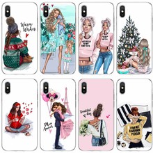 For iPhone 6 6plus 7 8plus 5 5S 5C SE For iPhone X XS XR XS Max Brown Hair Baby Mom Girl Queen Cover Soft Silicone Phone Case 2024 - buy cheap