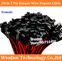 100 unids/lote envío gratis Dupont 2,54mm de distancia 2 P 2 Pin 2PIN Dupont Cable 20 cm 24AWG de alambre 2024 - compra barato