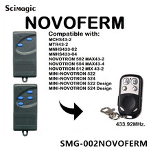 3 pcs NOVOFERM MNHS433-02, MNHS433-04 NOVOFERM abridor da porta da garagem Controle Remoto 433.92 MHz rolling code transmissor de mão chave fob 2024 - compre barato