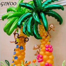 Lámina de hoja de árbol de Coco para fiesta de boda, 36 pulgadas, decoración de verano, Globos de hoja de palmera con hélice 2024 - compra barato