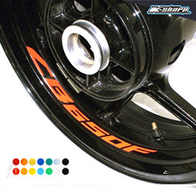 8 x decalques personalizados de aro interno da roda adesivos refletivos listrados encaixes honda cb650f 2024 - compre barato