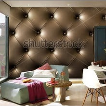 The custom 3D murals,Brown and luxurious decorative leather paper papel de parede,living room sofa wall bedroom wall paper 2024 - buy cheap