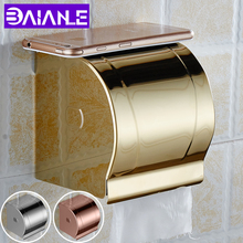 Bathroom Toilet Paper Holder Cover Waterproof Stainless Steel Toilet Tissue Roll Paper Holder Gold Paper Towel Box Wall Mounted 2024 - buy cheap