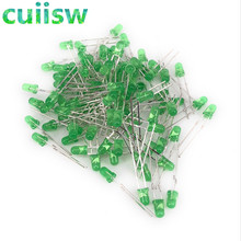 100pcs Green LED 3MM Green light-emitting diode Green turn Green 2024 - buy cheap