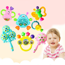 7pcs Newborn Baby Rattles Teether Toy Musical Instrument Educational Toy Funny Toddlers Handle Bells Toys for 0~12 months baby 2024 - buy cheap