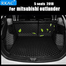 RKAC Car Custom Special Trunk Mats For Mitsubishi Outlander 7seats Durable Waterproof Carpets For Outlander 5 Seats 2018 2024 - buy cheap