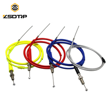 ZSDTRP-Cable de acelerador colorido para motocicleta, piezas de repuesto de doble línea para moto de cross, 50cc, 110cc, 125cc, 250cc, 110/128cm 2024 - compra barato