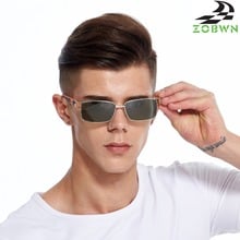 Retângulo olho óculos de sol dos homens do vintage óculos de sol da moda unissex óculos de sol oculos de sol feminino óculos de proteção proteção G15 lente cinza 2024 - compre barato