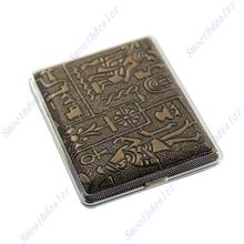 Cigarettes Case Holder Egyptian Style Hard Metal Cigarette Box 16pcs 2024 - buy cheap