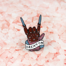 DREAM ON Freddy Krueger Glove Evil Enamel Brooches Lapel Pins Dark Punk Gothic Movie Jewelry fashion denim shirt badge gifts 2024 - buy cheap