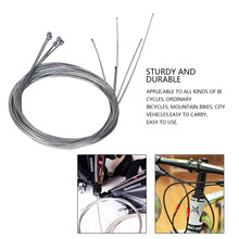 5pc Road bike MTB Bike Fixed Gear  Shift Shifter Cable Gear Core Inner Wire Silver Steel Speed line 2024 - купить недорого