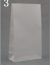 Bolsa de papel Kraft blanco de 23x12x100 cm, bolsa de embalaje de regalo para joyería, aperitivos, Para Boutique, venta al por mayor, 7,5 Uds. Por lote 2024 - compra barato