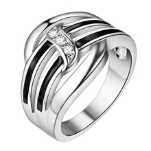 Anel de dedo de prata com zircão, tamanho 6 #7 #8 #9 #, joia da moda, estilo bonito para mulheres, boa qualidade, r178, imperdível, novo 2024 - compre barato