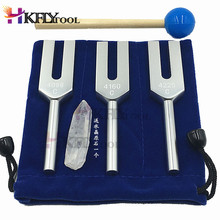 3pcs/set Aluminum alloy angel crystal tuning fork 4096Hz/4160Hz/4225Hz energy tuning fork 2024 - buy cheap