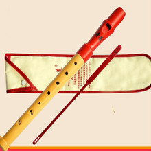Flauta de clarinete de tono alto, instrumento Musical Soprano alemán de media madera, 8 agujeros 2024 - compra barato