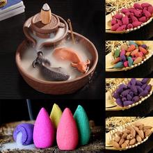 Natural Powder Multi-color Cones Sandalwood 50 PCs /pack Incense Tower Back Flow Mixed Rose Incense Scents Home Room Incense 2024 - buy cheap