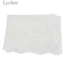 Lychee Life  White Lace Rectangle Table Cloth Europe Style Flower Embroidered Tablecloth Home Wedding Party Table Decor 2024 - buy cheap