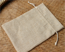 10*14cm 100pcs Vintage Style Jute Sacks Drawstring Gift Bags For Jewelry/wedding/christmas/birthday Packaging Linen Pouch Bags 2024 - buy cheap