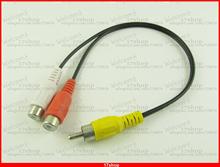 20 piezas x RCA macho a 2 RCA Jack hembra Y división de Audio Video AV adaptador de Cable 28 cm nuevo 2024 - compra barato