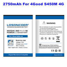 Batería de teléfono LOSONCOER 2750 mAh BLI-1600 para 4 buenos S450m 4G TLI-1600 de alta capacidad 2024 - compra barato