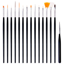 15 pçs/set Projeto Da Arte Do Prego Que Pontilham Pintura Desenho Pen Polonês Brush Set Gel UV Prego Kit de Ferramentas de Beleza 2024 - compre barato
